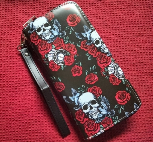 Skull and Roses Purse