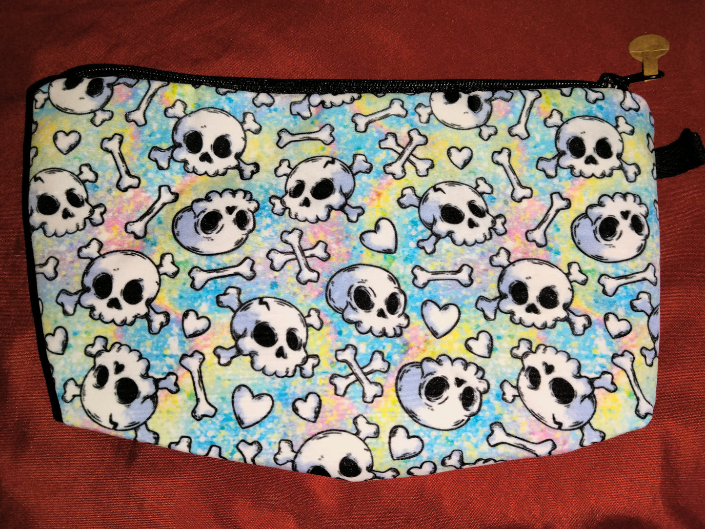 Pastel Skulls Cosmetic Bag