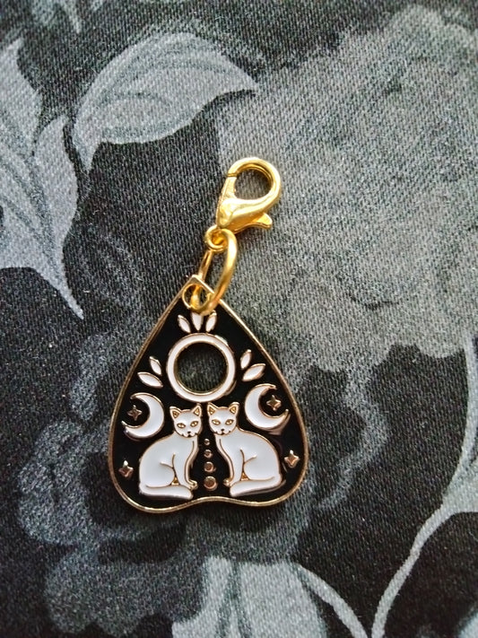 Twin Cat Planchette Bag Charm