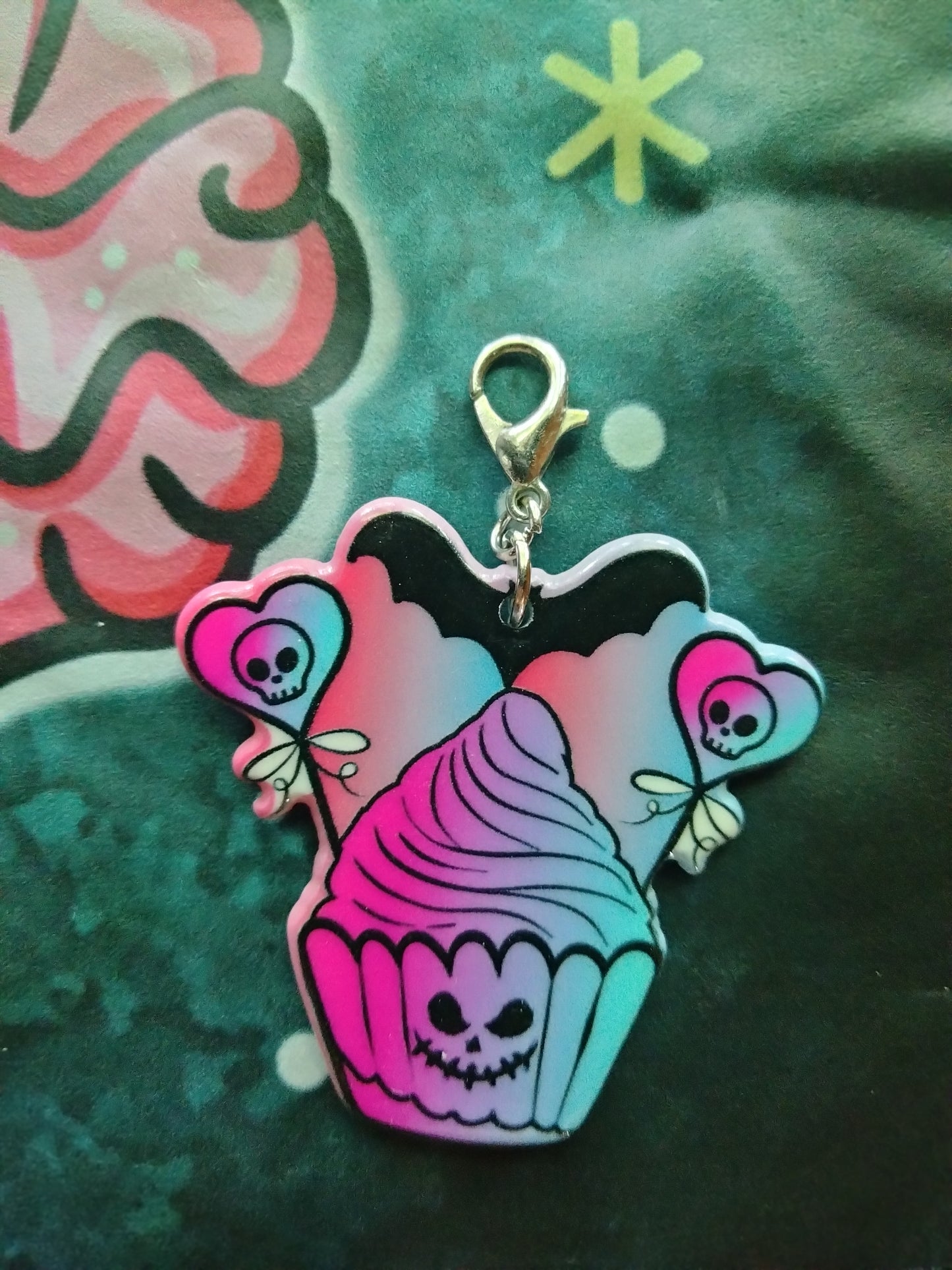 Batty Cupcake Bag Charm