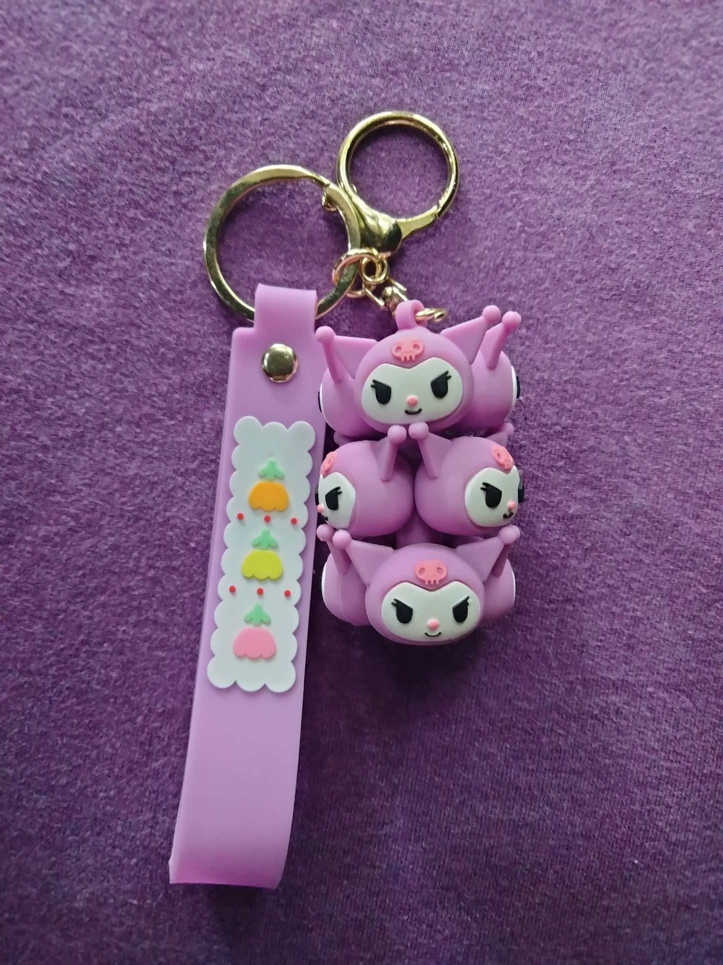 Purple Kuromi Keyring