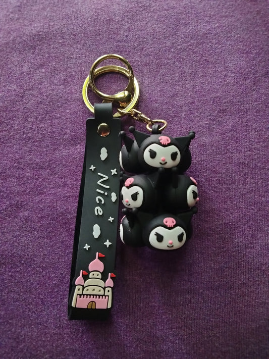 Black Kuromi Keyring