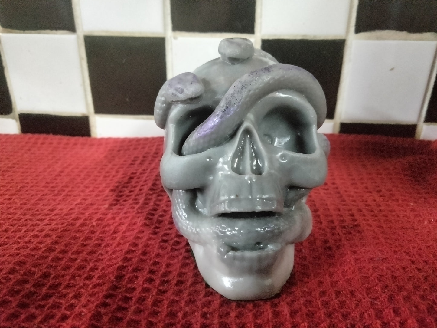 Purple Snake Skull