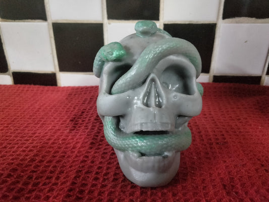 Green Snake Skull