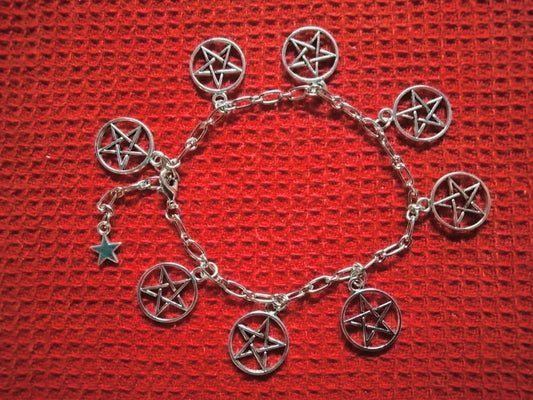 Pentagram Charm Bracelet