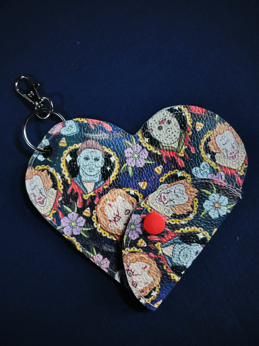 Horror Heart Keyring Pouch