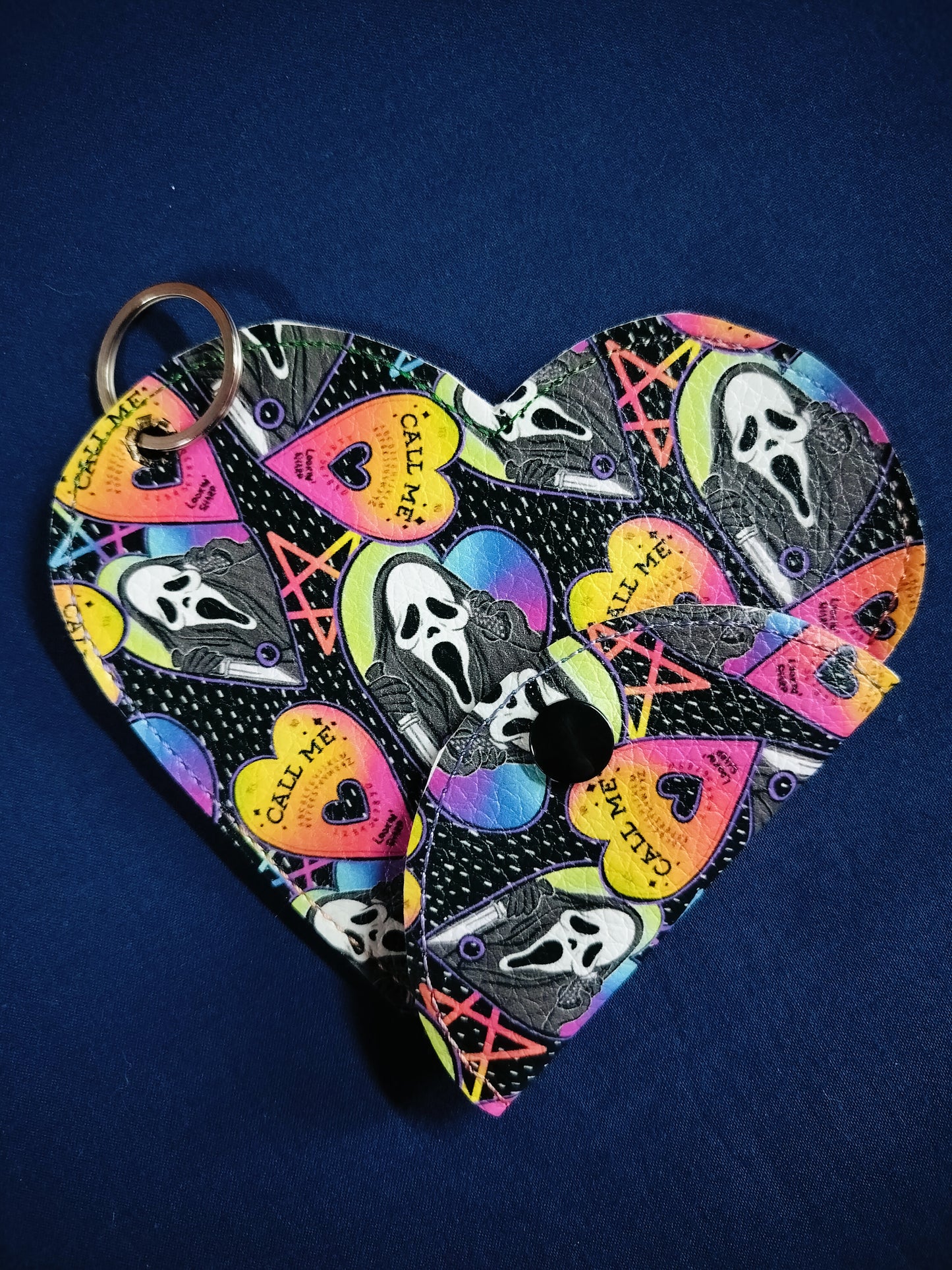 Scream Heart Keyring Pouch