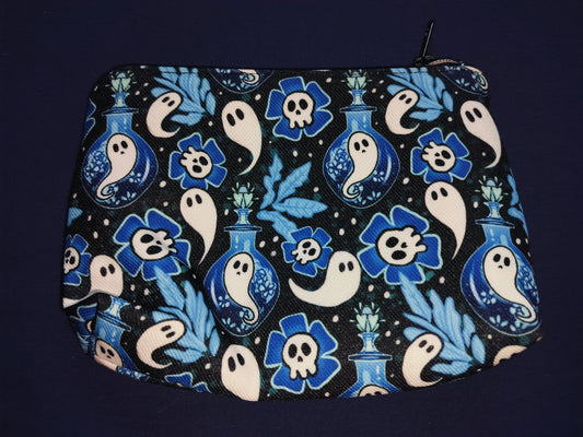 Blue Ghost Zip Pouch